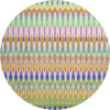 Piper Looms Mayfield Southwest AMF860 White Machine Washable Area Rug Round Main Image