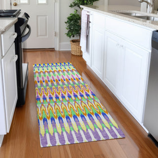 Piper Looms Mayfield Southwest AMF860 White Machine Washable Area Rug Runner Lifestyle Image Feature