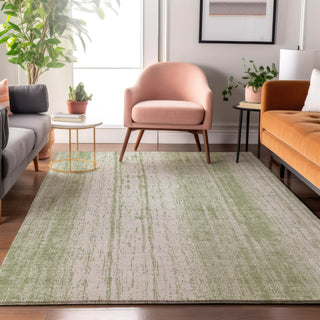 Piper Looms Mayfield Stripes AMF861 Aloe Machine Washable Area Rug Lifestyle Image Feature