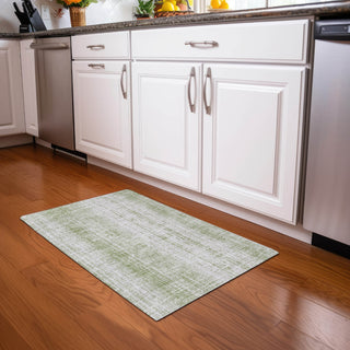 Piper Looms Mayfield Stripes AMF861 Aloe Machine Washable Area Rug Scatter Lifestyle Image Feature