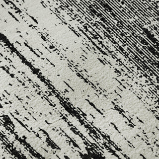 Piper Looms Mayfield Stripes AMF861 Black Machine Washable Area Rug Swatch Image