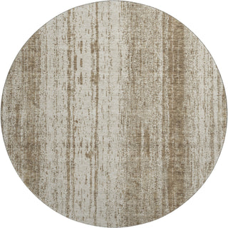 Piper Looms Mayfield Stripes AMF861 Brown Machine Washable Area Rug Round Main Image