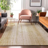 Piper Looms Mayfield Stripes AMF861 Gold Machine Washable Area Rug Lifestyle Image Feature
