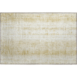 Piper Looms Mayfield Stripes AMF861 Gold Machine Washable Area Rug Scatter Main Image