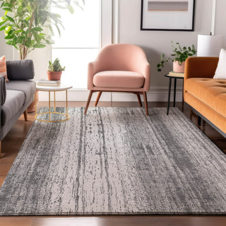 Piper Looms Mayfield Stripes AMF861 Gray Machine Washable Area Rug Lifestyle Image Feature