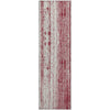 Piper Looms Mayfield Stripes AMF861 Merlot Machine Washable Area Rug Runner Main Image