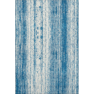 Piper Looms Mayfield Stripes AMF861 Navy Machine Washable Area Rug main image