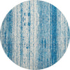 Piper Looms Mayfield Stripes AMF861 Navy Machine Washable Area Rug Round Main Image