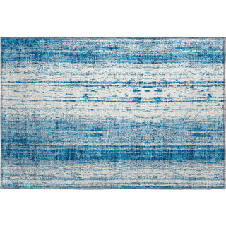 Piper Looms Mayfield Stripes AMF861 Navy Machine Washable Area Rug Scatter Main Image