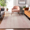 Piper Looms Mayfield Stripes AMF861 Pink Machine Washable Area Rug Lifestyle Image Feature