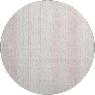 Piper Looms Mayfield Stripes AMF861 Pink Machine Washable Area Rug Round Main Image