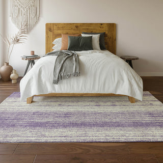 Piper Looms Mayfield Stripes AMF861 Purple Machine Washable Area Rug Lifestyle Image Feature