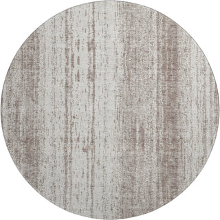 Piper Looms Mayfield Stripes AMF861 Taupe Machine Washable Area Rug Round Main Image