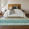 Piper Looms Mayfield Stripes AMF861 Teal Machine Washable Area Rug Lifestyle Image Feature