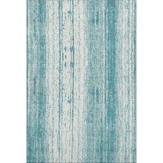 Piper Looms Mayfield Stripes AMF861 Teal Machine Washable Area Rug main image