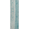 Piper Looms Mayfield Stripes AMF861 Teal Machine Washable Area Rug Runner Main Image