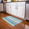 Piper Looms Mayfield Stripes AMF861 Teal Machine Washable Area Rug Scatter Lifestyle Image Feature