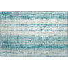 Piper Looms Mayfield Stripes AMF861 Teal Machine Washable Area Rug Scatter Main Image