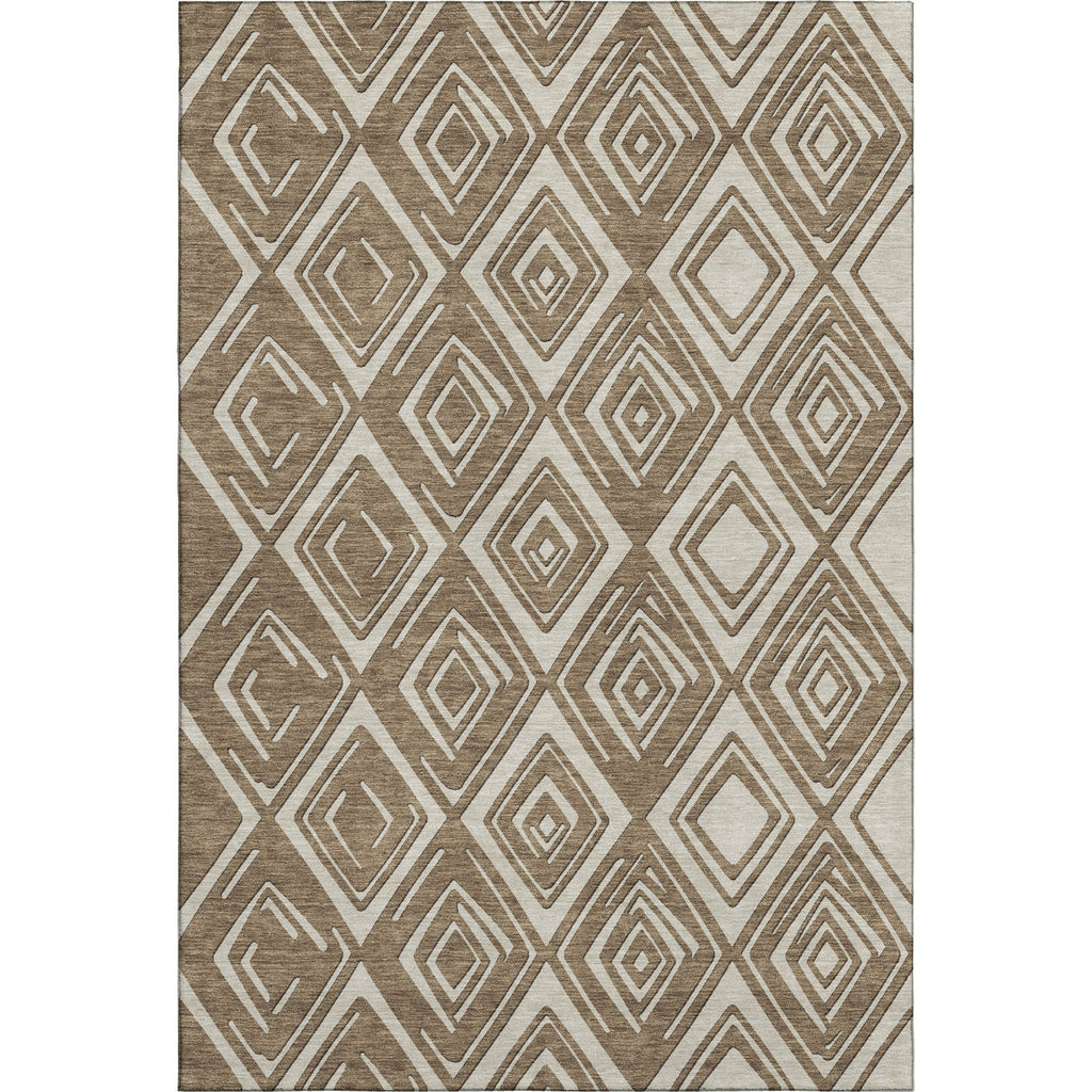 Piper Looms Mayfield Diamonds AMF862 Brown Machine Washable Area Rug main image