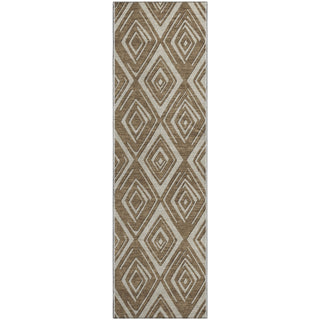 Piper Looms Mayfield Diamonds AMF862 Brown Machine Washable Area Rug Runner Main Image