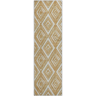 Piper Looms Mayfield Diamonds AMF862 Gold Machine Washable Area Rug Runner Main Image