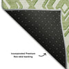 Piper Looms Mayfield Diamonds AMF862 Green Machine Washable Area Rug Backing Image