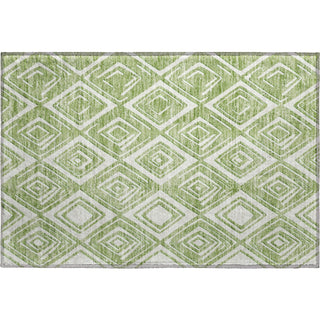 Piper Looms Mayfield Diamonds AMF862 Green Machine Washable Area Rug Scatter Main Image
