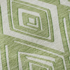 Piper Looms Mayfield Diamonds AMF862 Green Machine Washable Area Rug Swatch Image