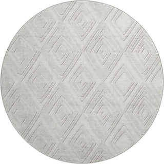 Piper Looms Mayfield Diamonds AMF862 Ivory Machine Washable Area Rug Round Main Image