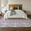 Piper Looms Mayfield Diamonds AMF862 Lavender Machine Washable Area Rug Lifestyle Image Feature