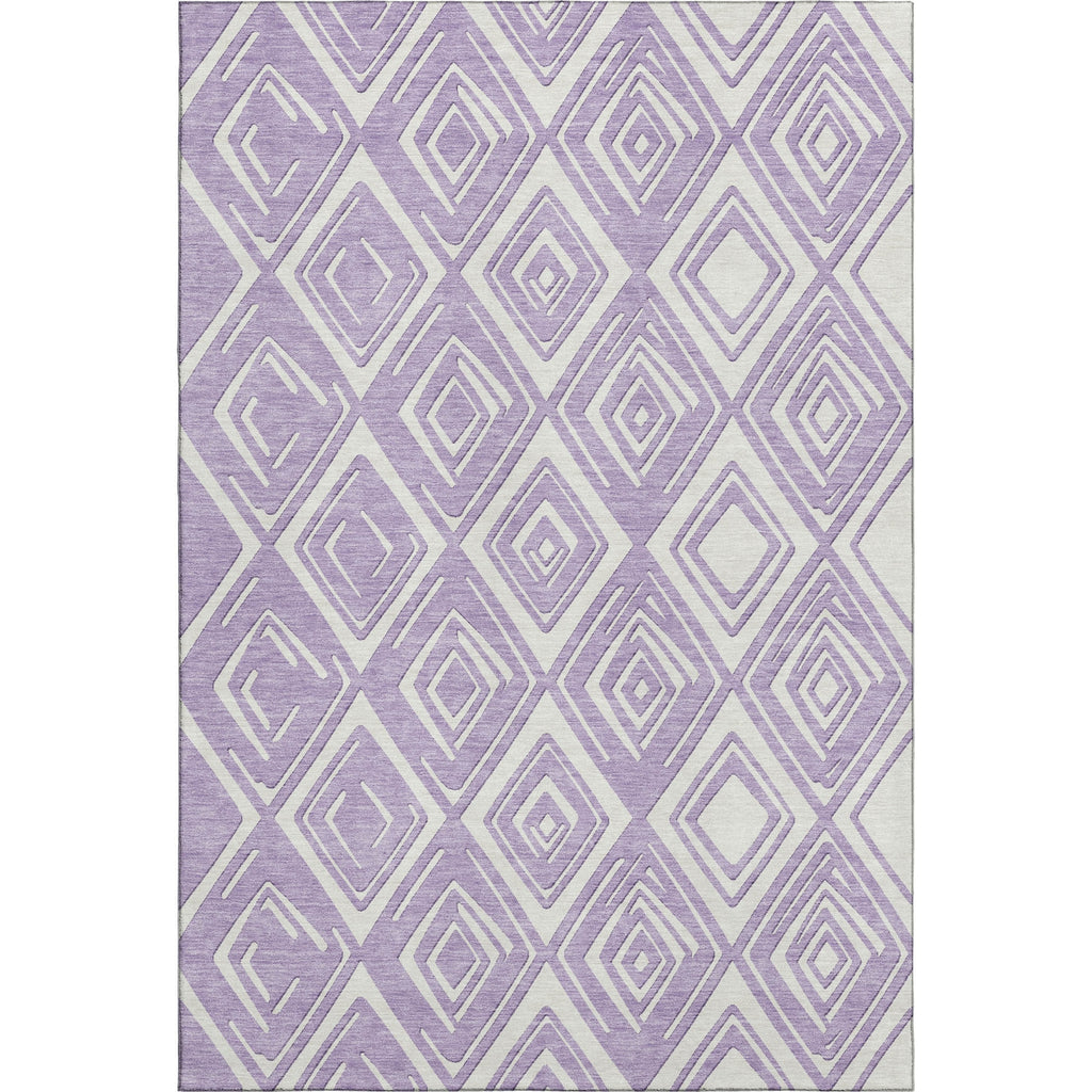Piper Looms Mayfield Diamonds AMF862 Lavender Machine Washable Area Rug main image