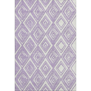 Piper Looms Mayfield Diamonds AMF862 Lavender Machine Washable Area Rug main image