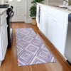 Piper Looms Mayfield Diamonds AMF862 Lavender Machine Washable Area Rug Runner Lifestyle Image Feature
