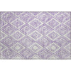 Piper Looms Mayfield Diamonds AMF862 Lavender Machine Washable Area Rug Scatter Main Image