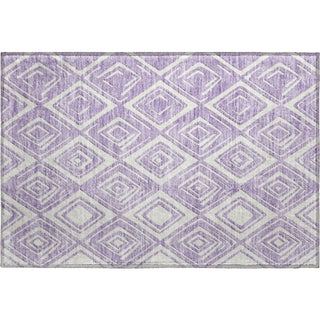 Piper Looms Mayfield Diamonds AMF862 Lavender Machine Washable Area Rug Scatter Main Image