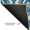 Piper Looms Mayfield Diamonds AMF862 Navy Machine Washable Area Rug Backing Image