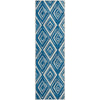 Piper Looms Mayfield Diamonds AMF862 Navy Machine Washable Area Rug Runner Main Image