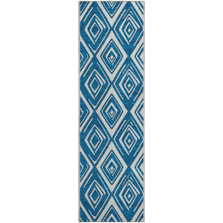 Piper Looms Mayfield Diamonds AMF862 Navy Machine Washable Area Rug Runner Main Image