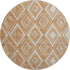 Piper Looms Mayfield Diamonds AMF862 Paprika Machine Washable Area Rug Round Main Image