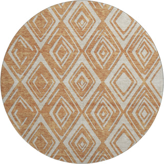 Piper Looms Mayfield Diamonds AMF862 Paprika Machine Washable Area Rug Round Main Image