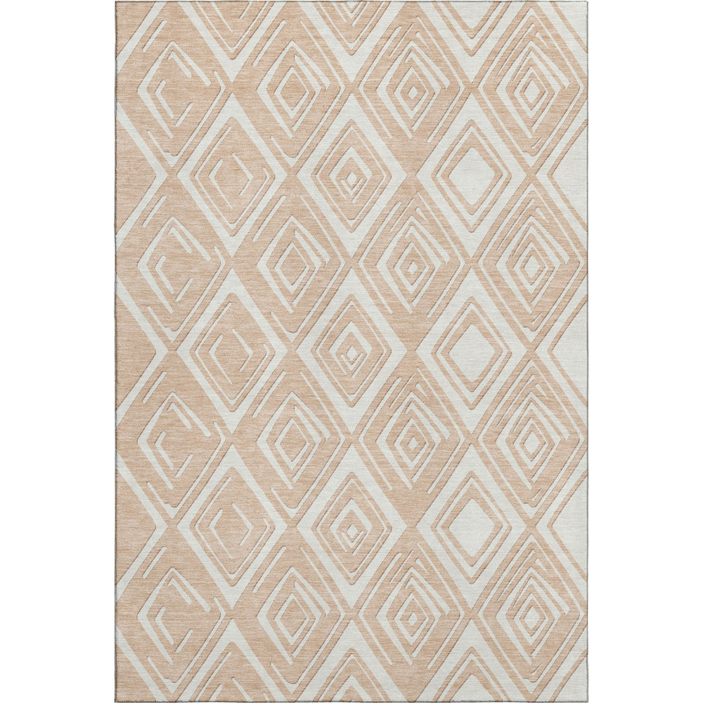 Piper Looms Mayfield Diamonds AMF862 Peach Machine Washable Area Rug main image