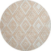 Piper Looms Mayfield Diamonds AMF862 Peach Machine Washable Area Rug Round Main Image