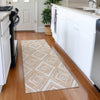 Piper Looms Mayfield Diamonds AMF862 Peach Machine Washable Area Rug Runner Lifestyle Image Feature