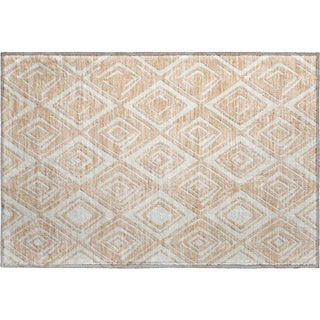Piper Looms Mayfield Diamonds AMF862 Peach Machine Washable Area Rug Scatter Main Image