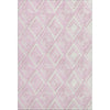 Piper Looms Mayfield Diamonds AMF862 Pink Machine Washable Area Rug main image