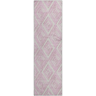 Piper Looms Mayfield Diamonds AMF862 Pink Machine Washable Area Rug Runner Main Image