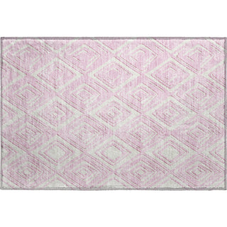 Piper Looms Mayfield Diamonds AMF862 Pink Machine Washable Area Rug Scatter Main Image