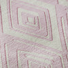 Piper Looms Mayfield Diamonds AMF862 Pink Machine Washable Area Rug Swatch Image