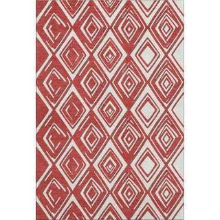Piper Looms Mayfield Diamonds AMF862 Red Machine Washable Area Rug main image