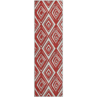 Piper Looms Mayfield Diamonds AMF862 Red Machine Washable Area Rug Runner Main Image